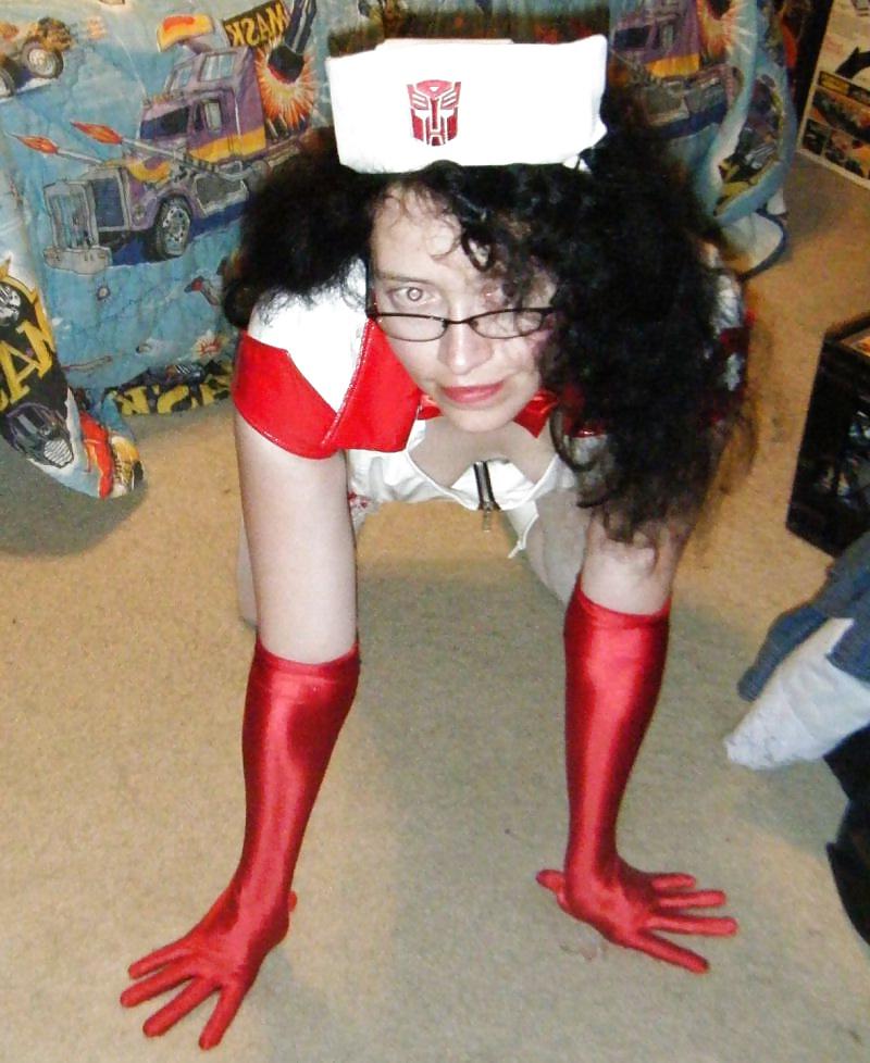 25P Girl in PVC Fetish Outfits