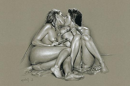 25P Pin-Up & Erotic Art by Erik Drudwyn