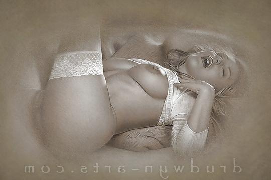 25P Pin-Up & Erotic Art by Erik Drudwyn