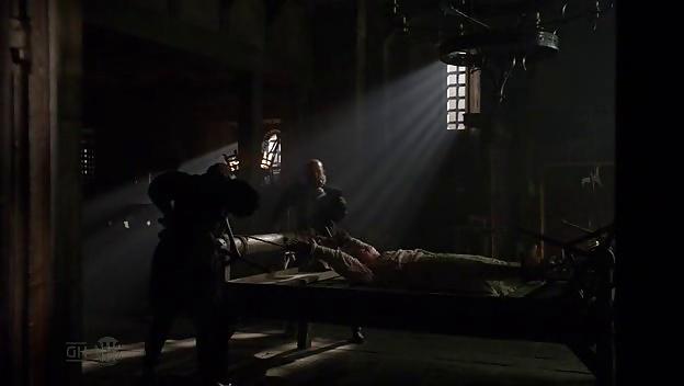 10P Female Victim on the medieval torture rack
