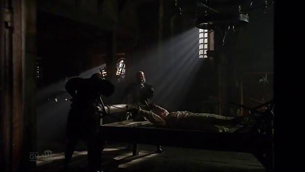 10P Female Victim on the medieval torture rack
