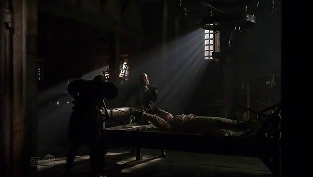 10P Female Victim on the medieval torture rack