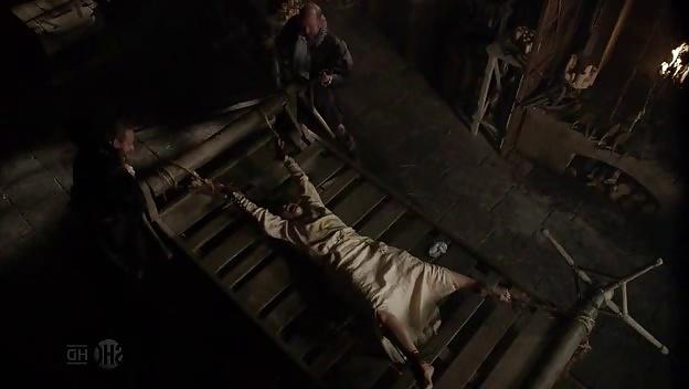 10P Female Victim on the medieval torture rack