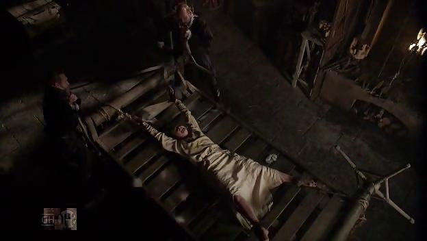 10P Female Victim on the medieval torture rack