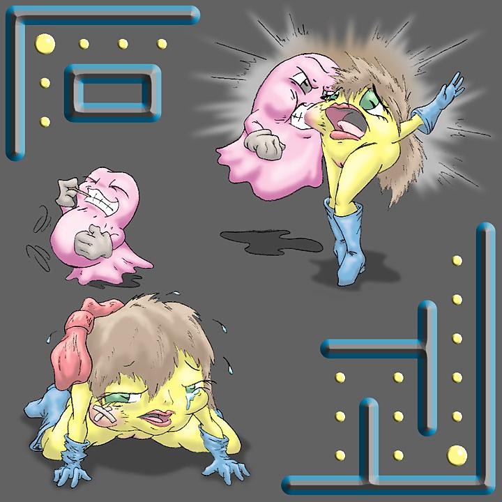 25P 0180- Cartoon Art Comix - Ms.Pac-Man ))