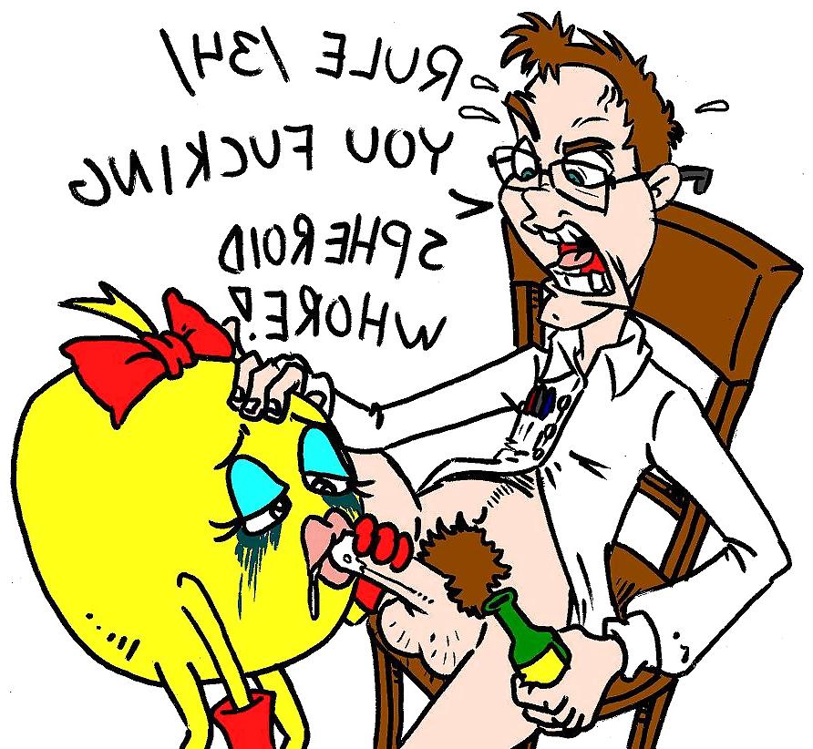 25P 0180- Cartoon Art Comix - Ms.Pac-Man ))