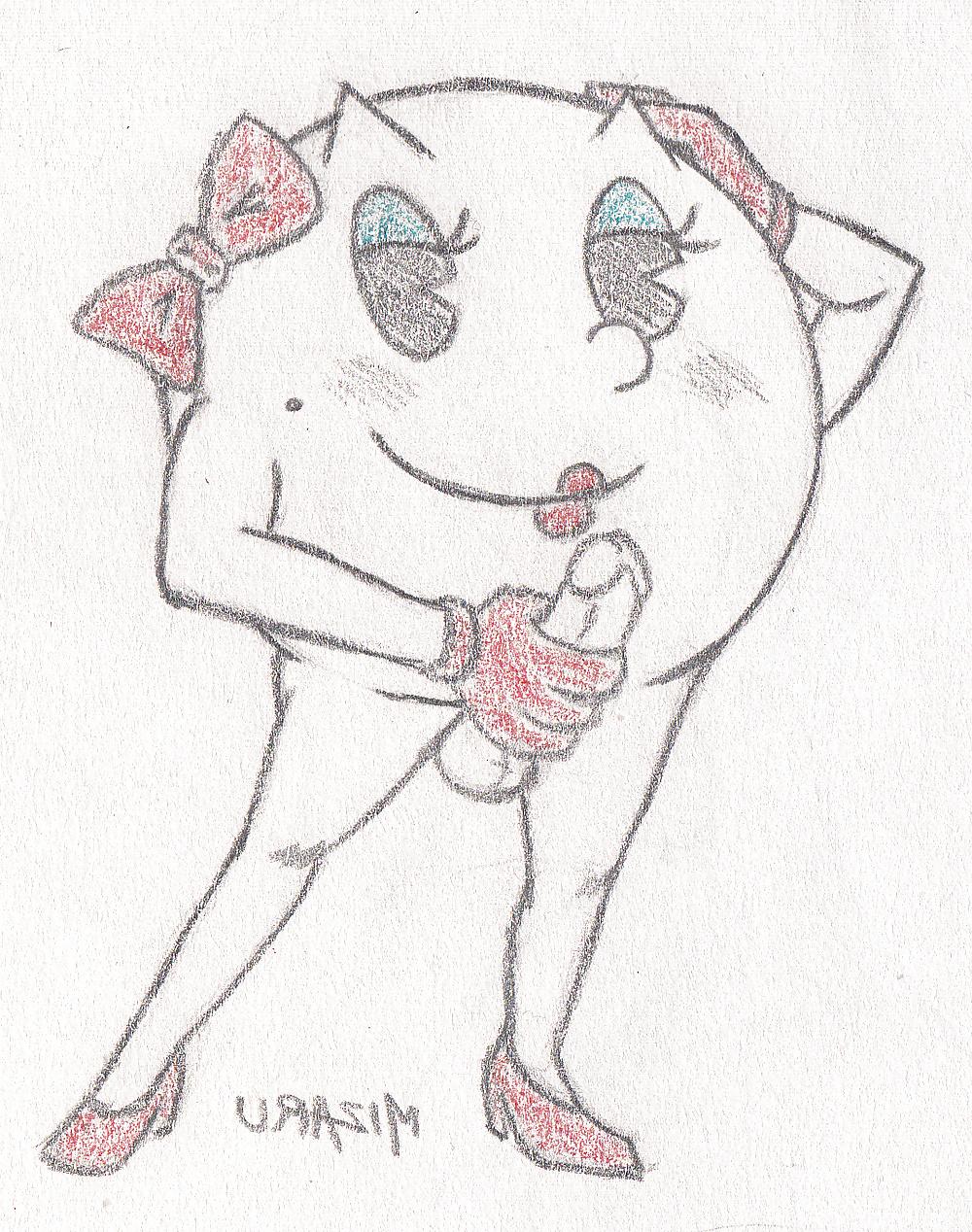 25P 0180- Cartoon Art Comix - Ms.Pac-Man ))