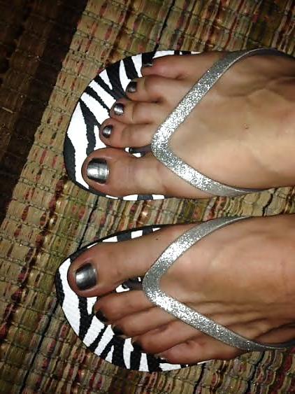 25P Nylons, Feet, Painted Toes! Fun with the wife!