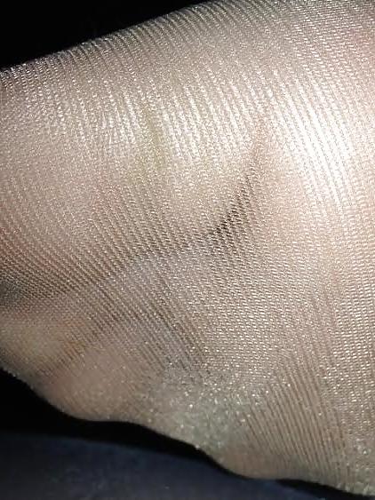 25P Nylons, Feet, Painted Toes! Fun with the wife!