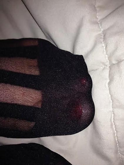 25P Nylons, Feet, Painted Toes! Fun with the wife!