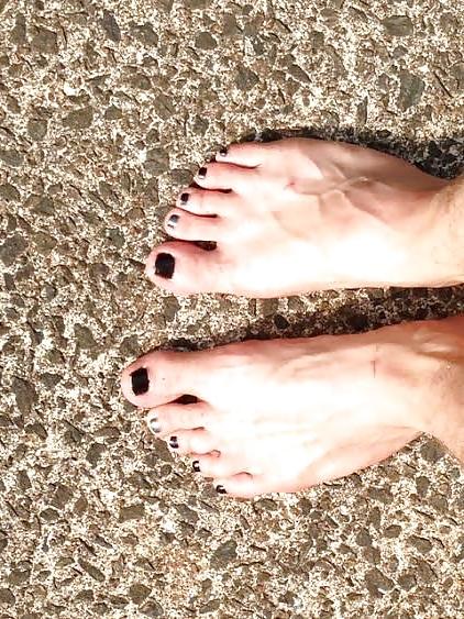 25P Nylons, Feet, Painted Toes! Fun with the wife!