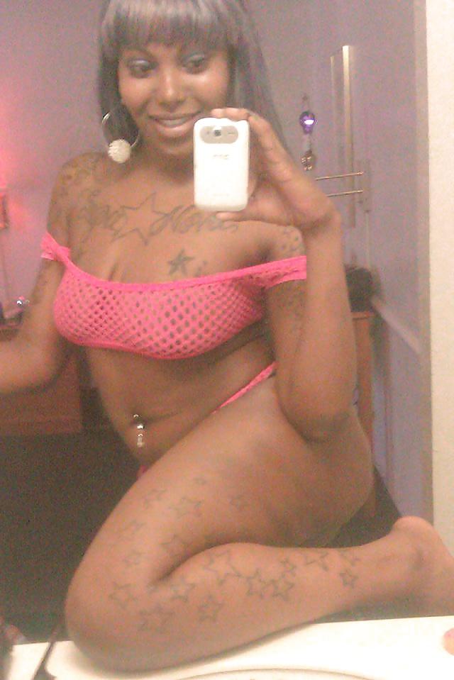 25P Houston hooker - black tattooed bitch