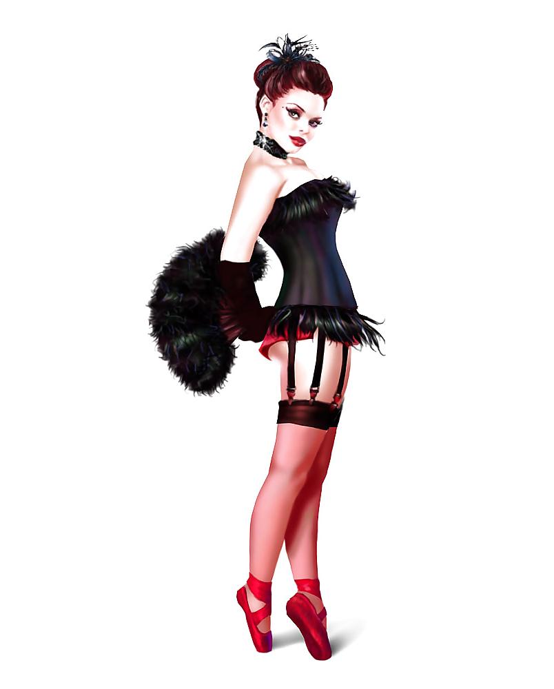 25P Pin-Up-Kunst von Jessica Dougherty