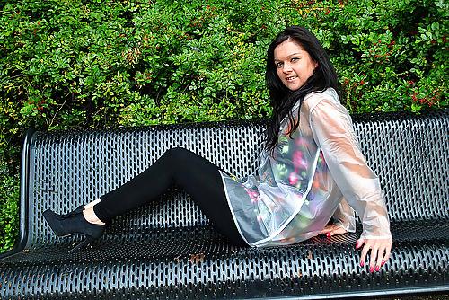 25P Girls Shiny PVC Rainwear