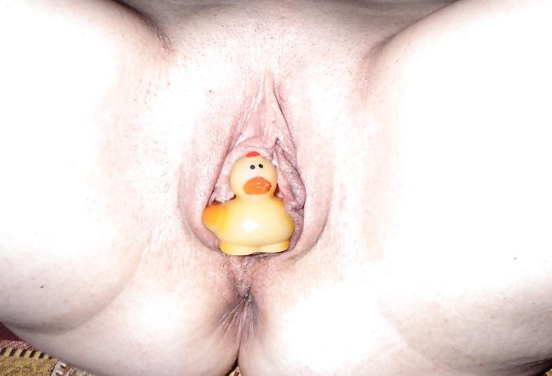 8P Slut wife's duck play