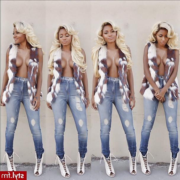 11P Sexy chocolate bitch with amazing slut style