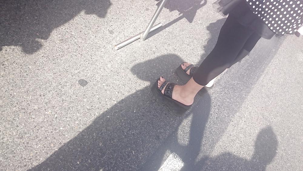 22P Candid heels feet and legs 2