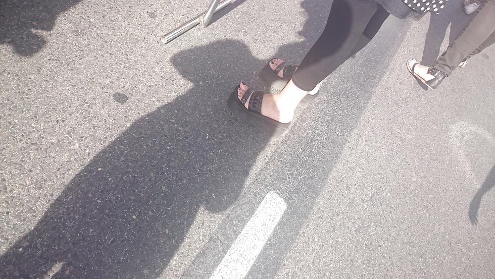 22P Candid heels feet and legs 2