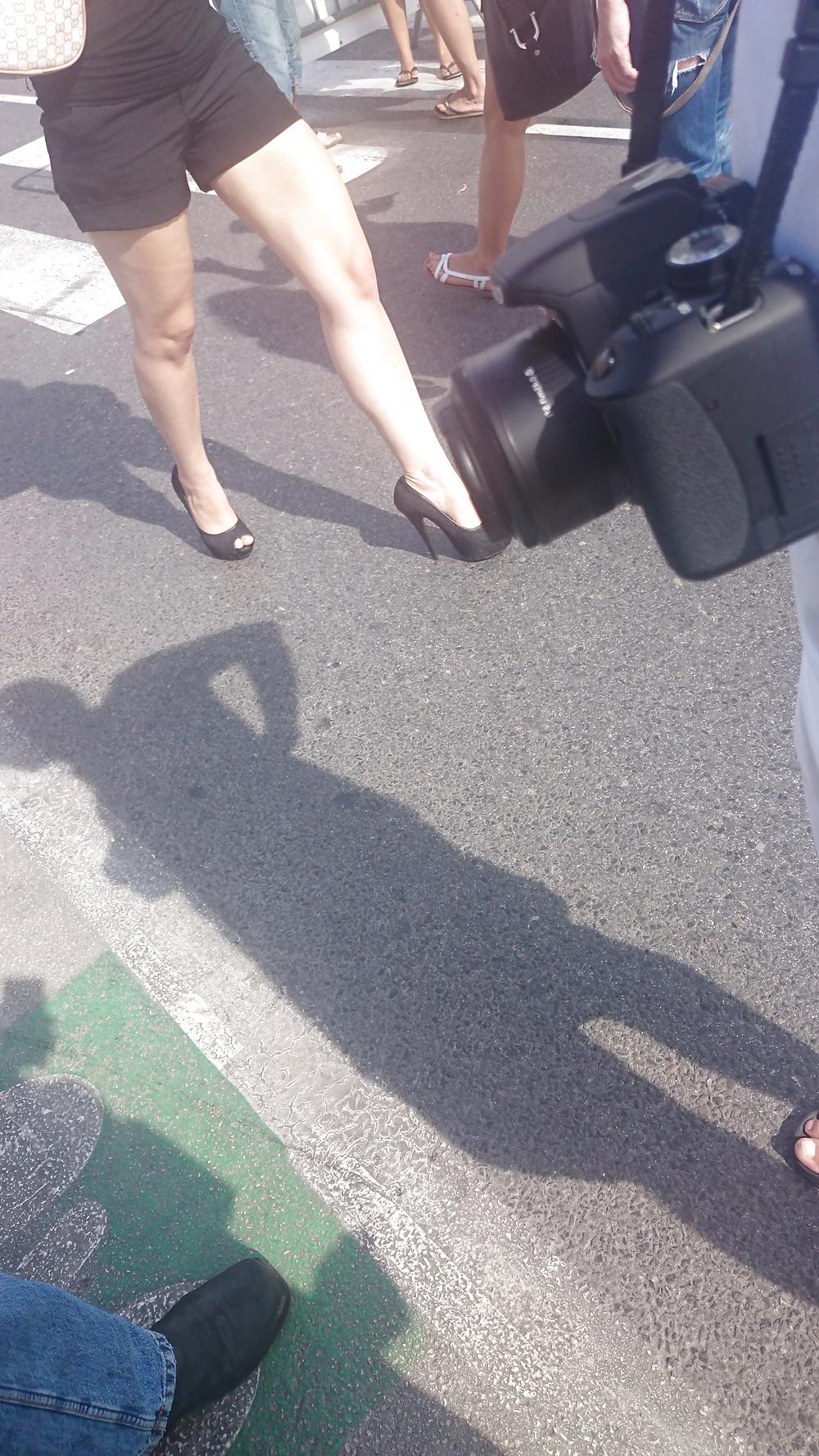 22P Candid heels feet and legs 2
