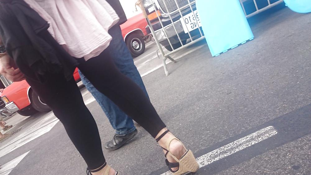22P Candid heels feet and legs 2