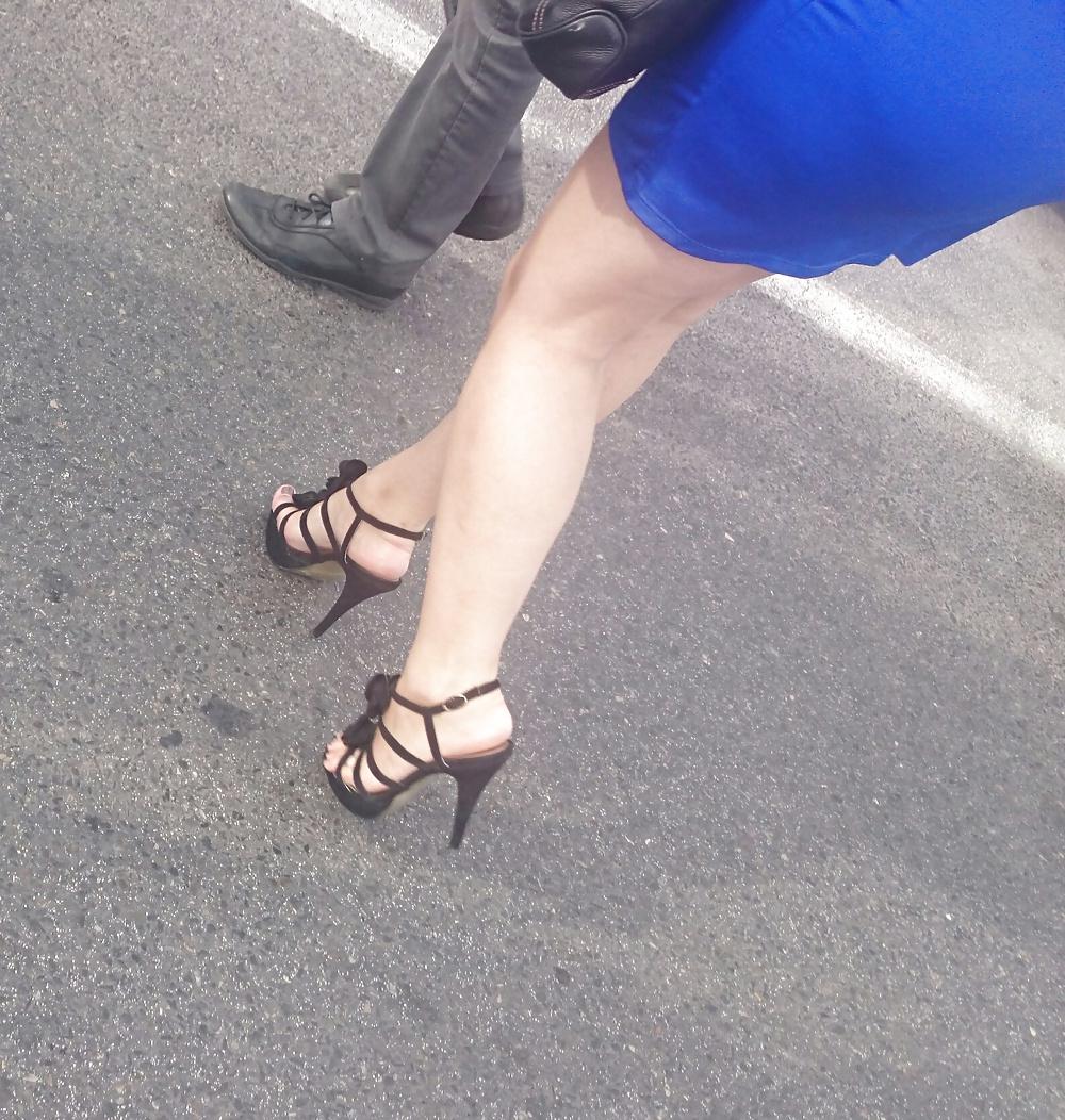 22P Candid heels feet and legs 2
