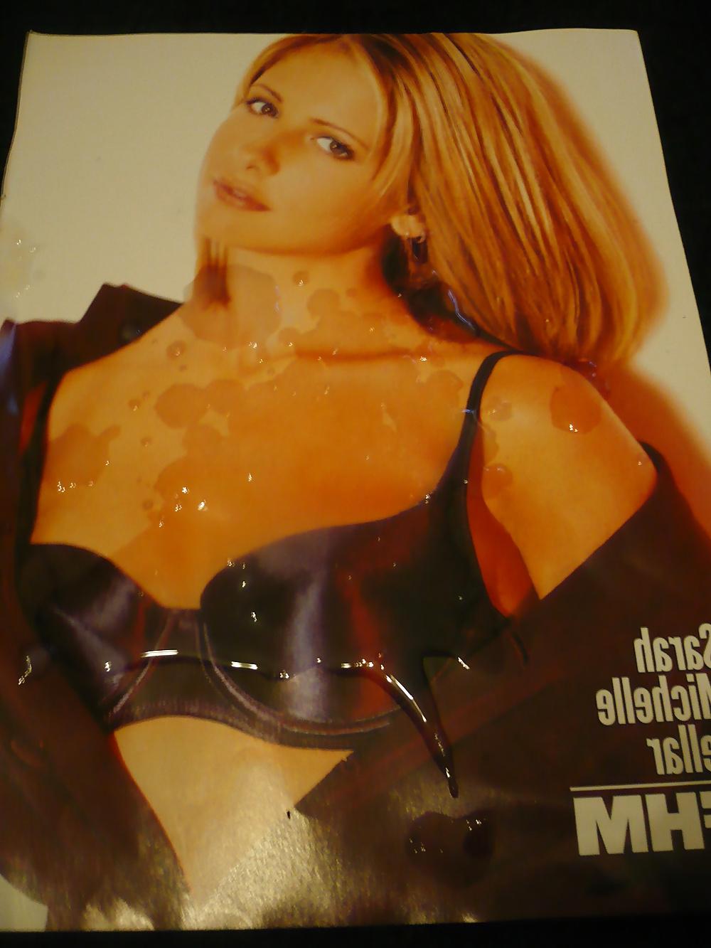 11P A weeks worth of hot jizz for Sarah Michelle Gellar