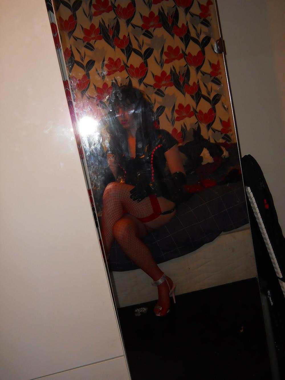 25P Black pvc gloves