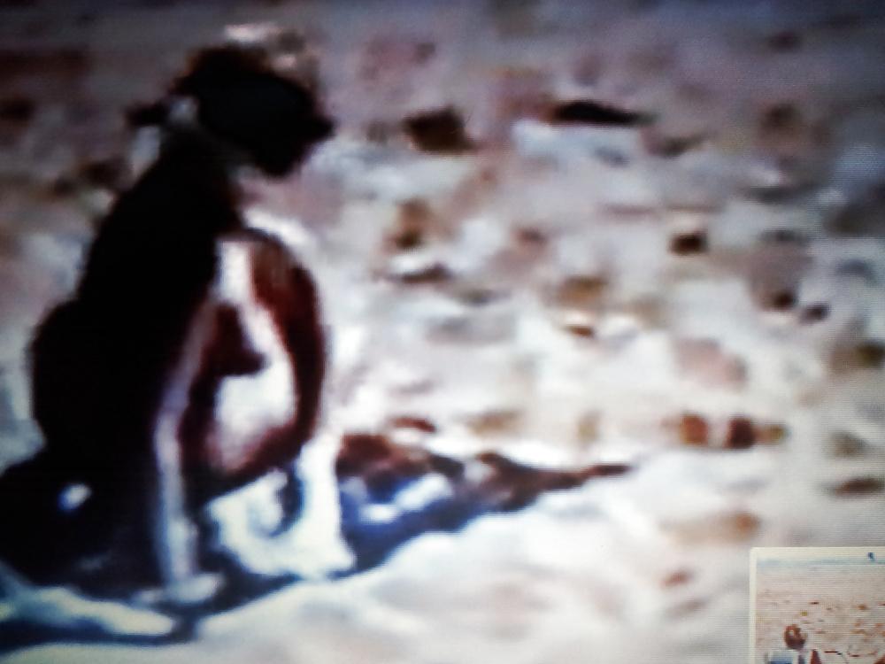 10P My ex wife topless on the beach