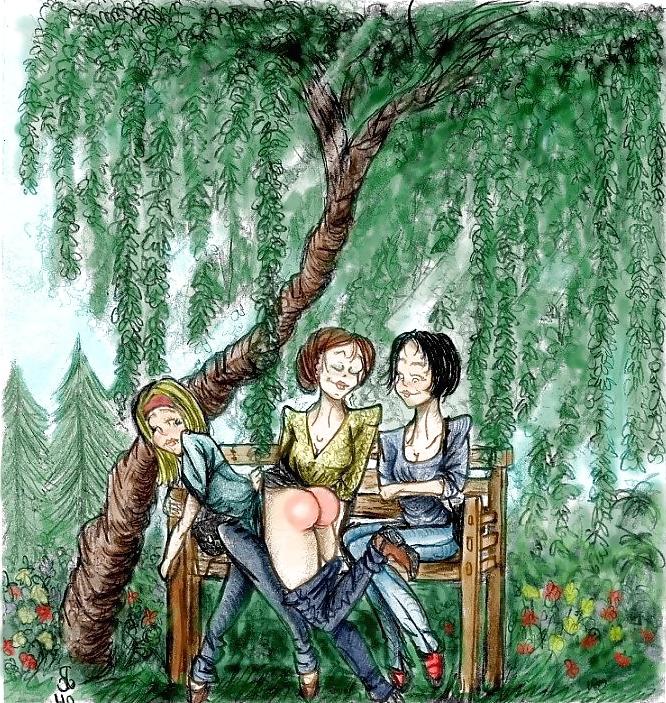15P Outdoor Spanking (Art Mix)