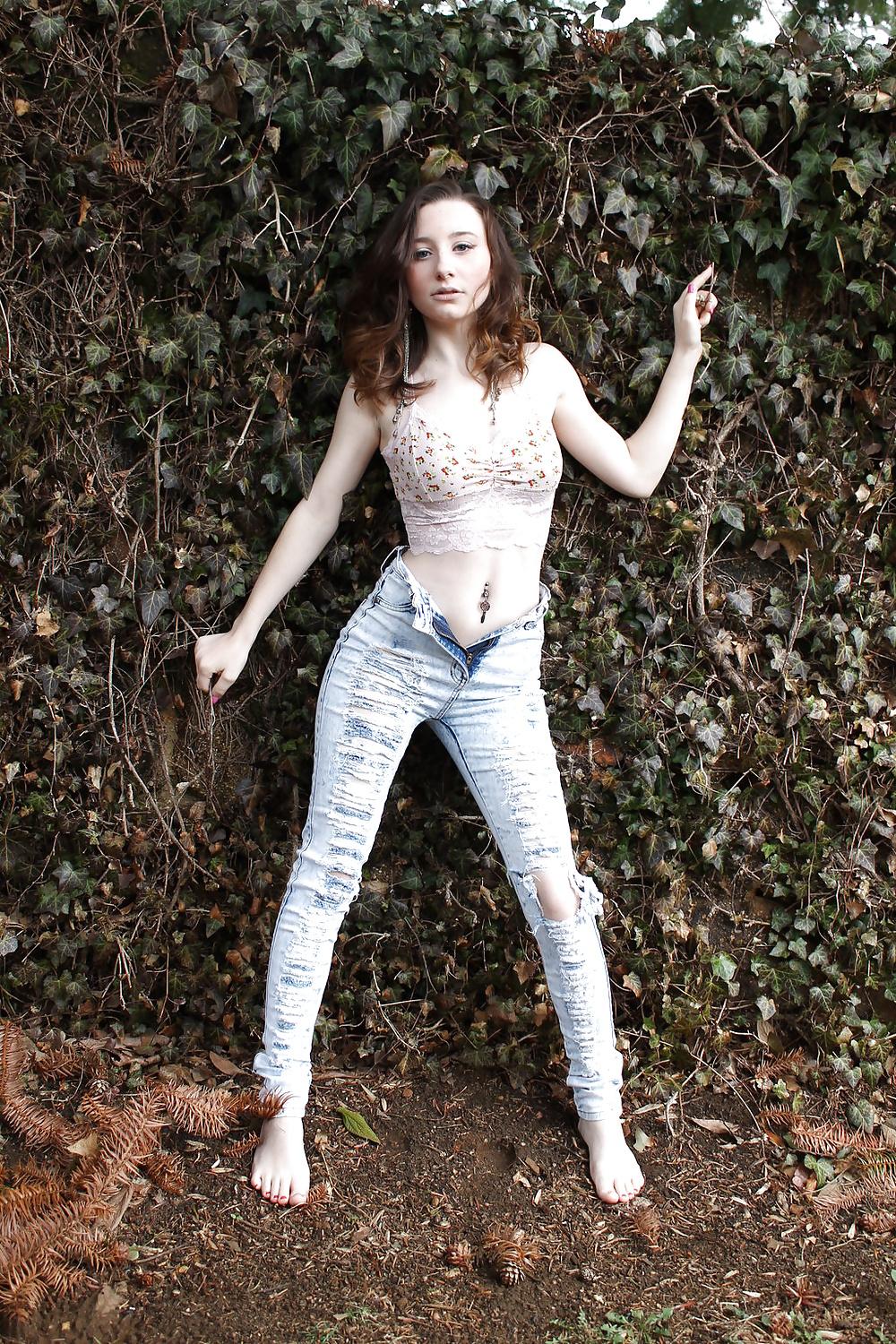 14P Cute girl Erin with incredible navel