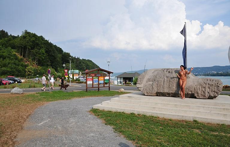 25P Alena Nude in Public