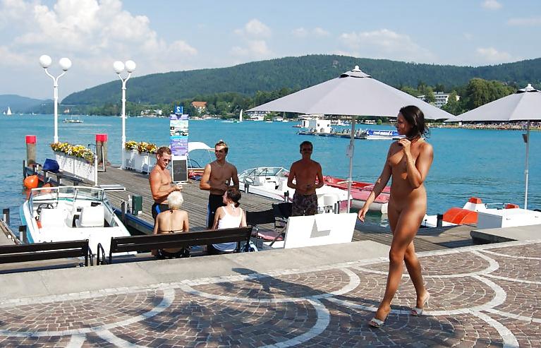 25P Alena Nude in Public