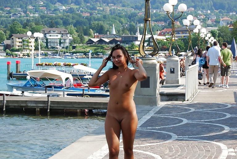 25P Alena Nude in Public