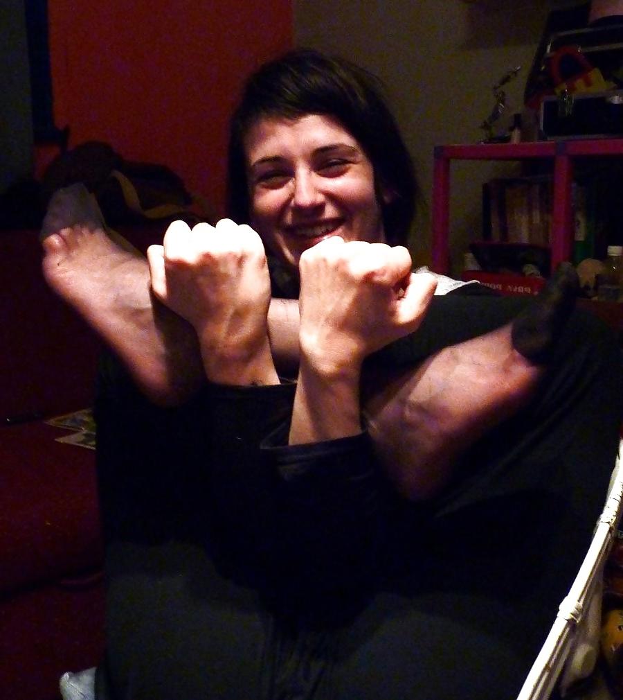 25P COMMENT On What You'd Do To Her Nylon Feet 2! 