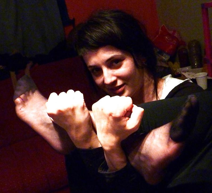 25P COMMENT On What You'd Do To Her Nylon Feet 2! 