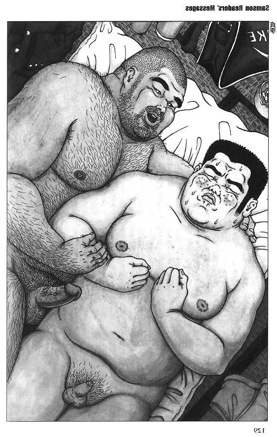 4P Fat man gay