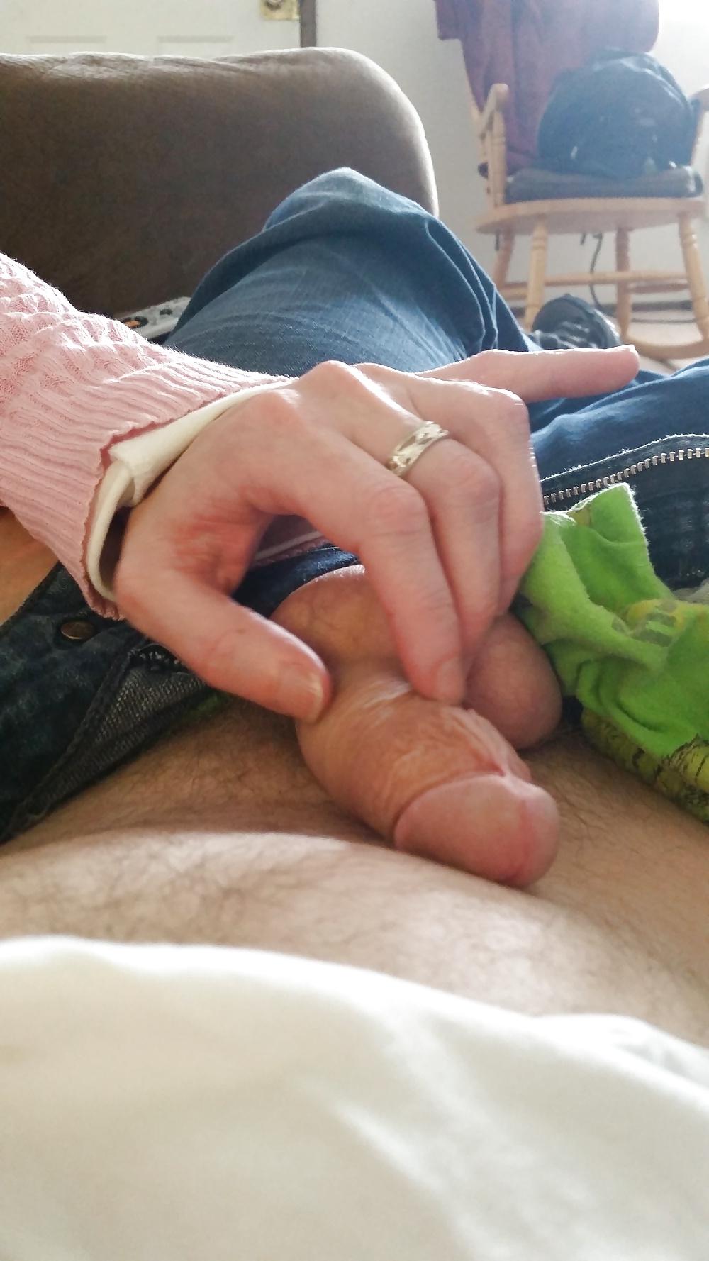 9P A Lil cock play with my wife.