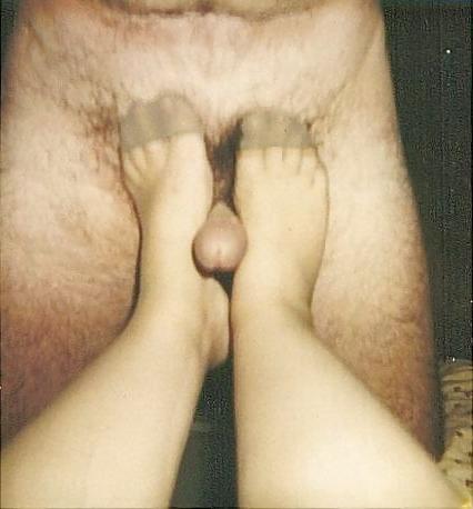 20P My feet in pantyhose for your CUM