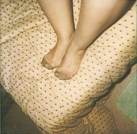 20P My feet in pantyhose for your CUM