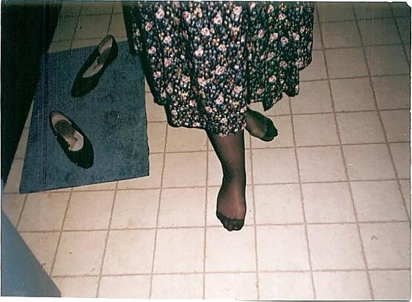 20P My feet in pantyhose for your CUM