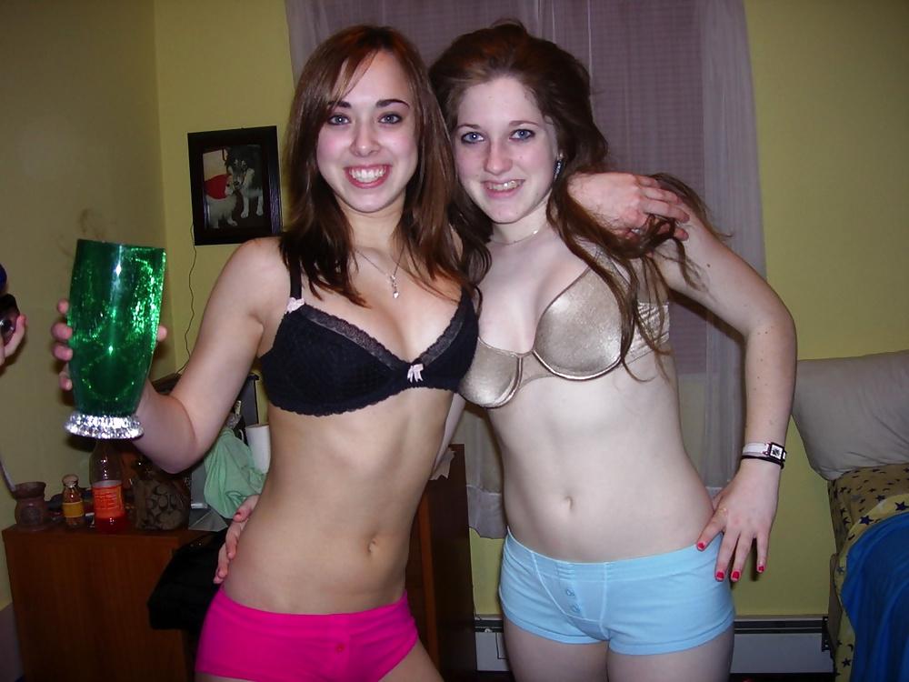 25P Girls play naked darts