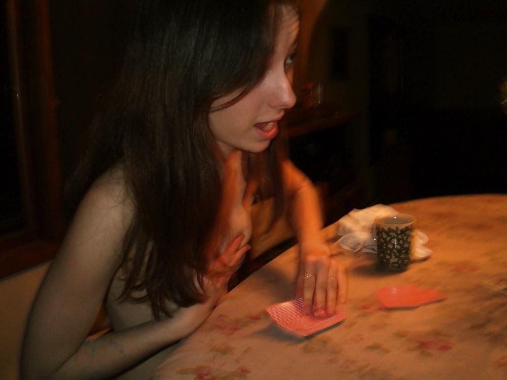 25P Girls play naked darts