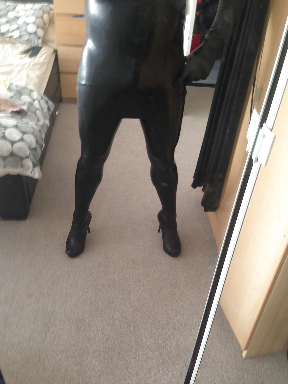 8P New rubber dress stocking gloves