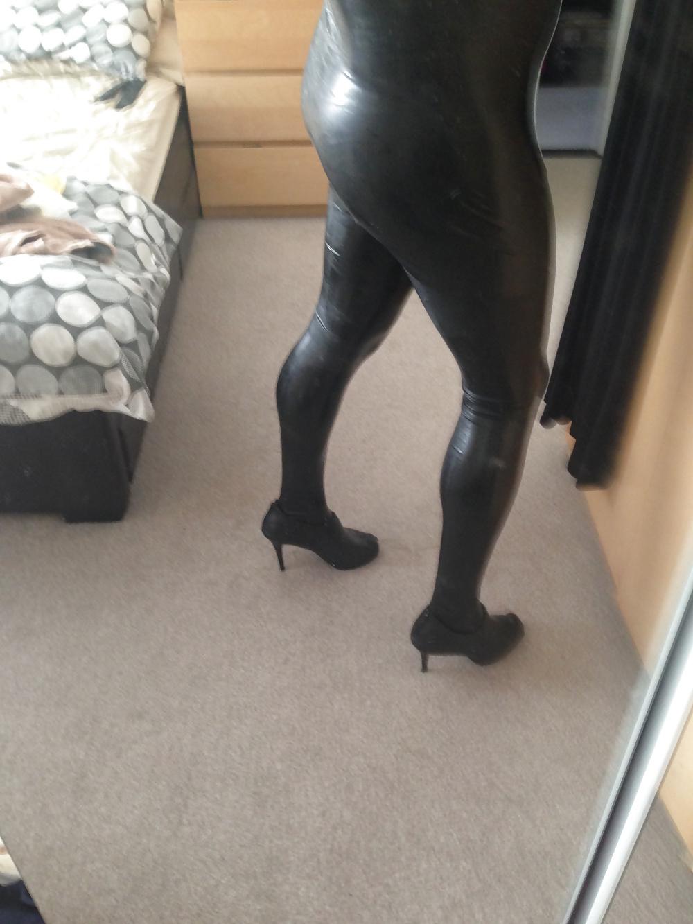 8P New rubber dress stocking gloves