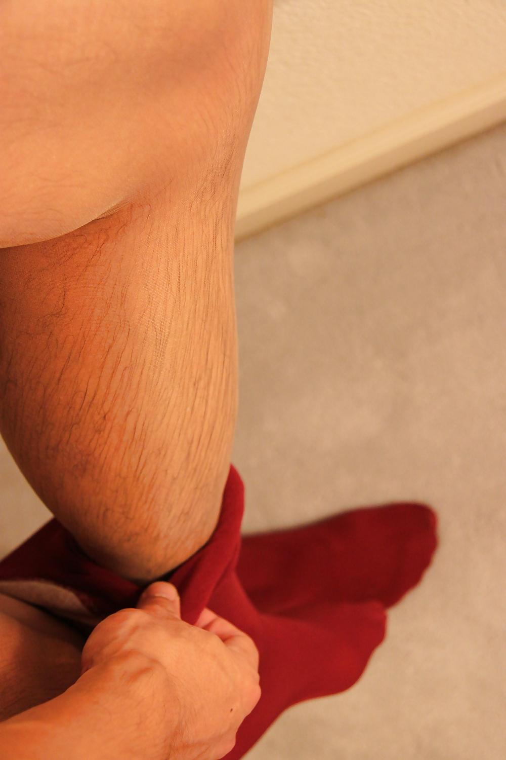 23P Pantyhose play and cummm...