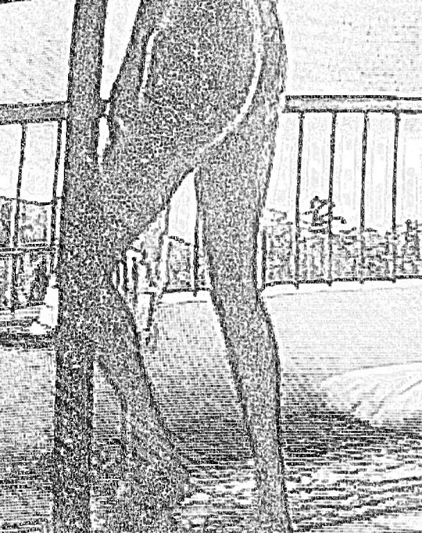 21P Sketch Art Pics of Italian MILF Mature Wife