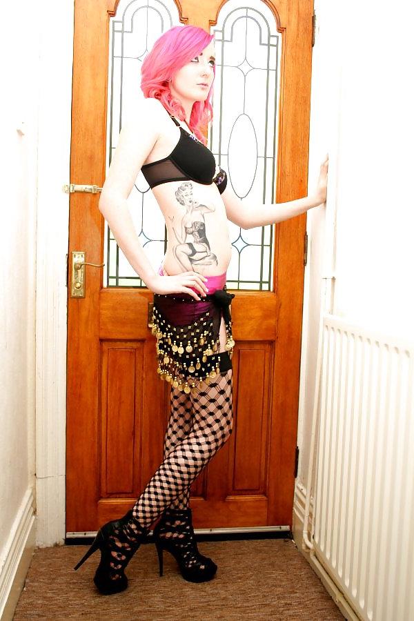 22P British Tattoed and Pierced Teen Emo Slut