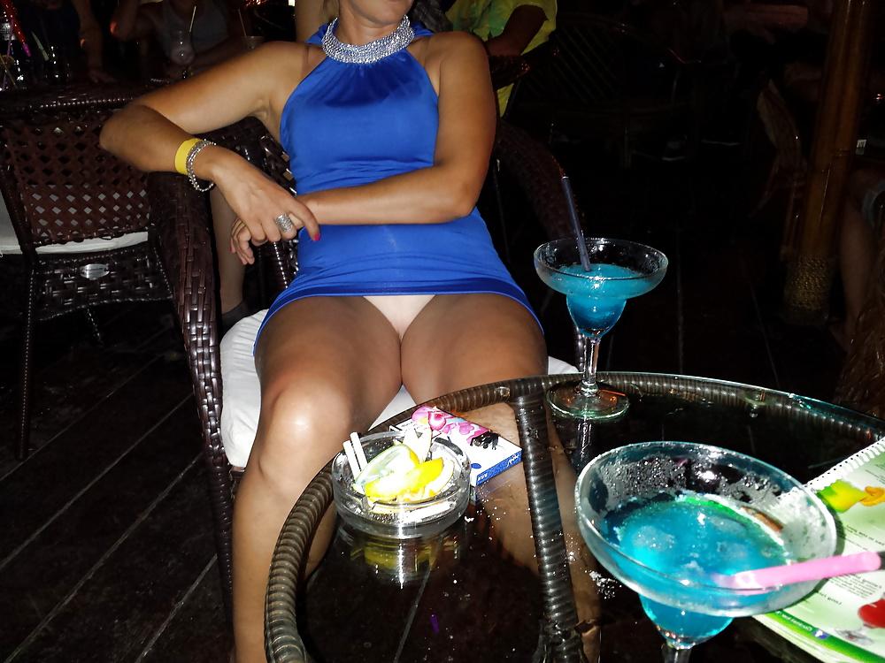 17P Without panty in public