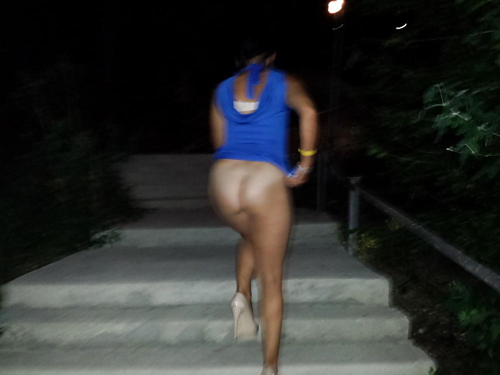 17P Without panty in public