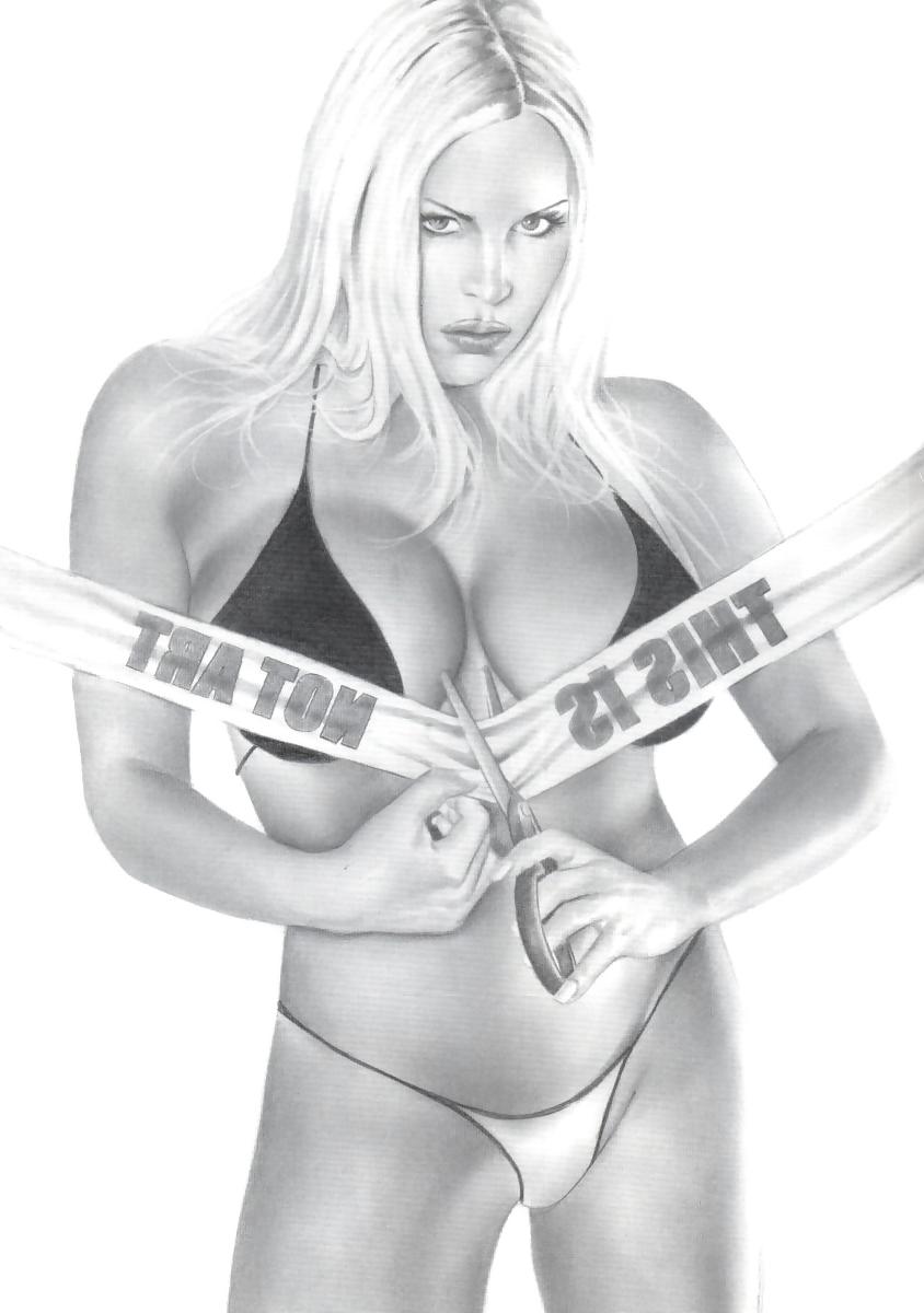 24P Pin-Up Art by Pete Tapang
